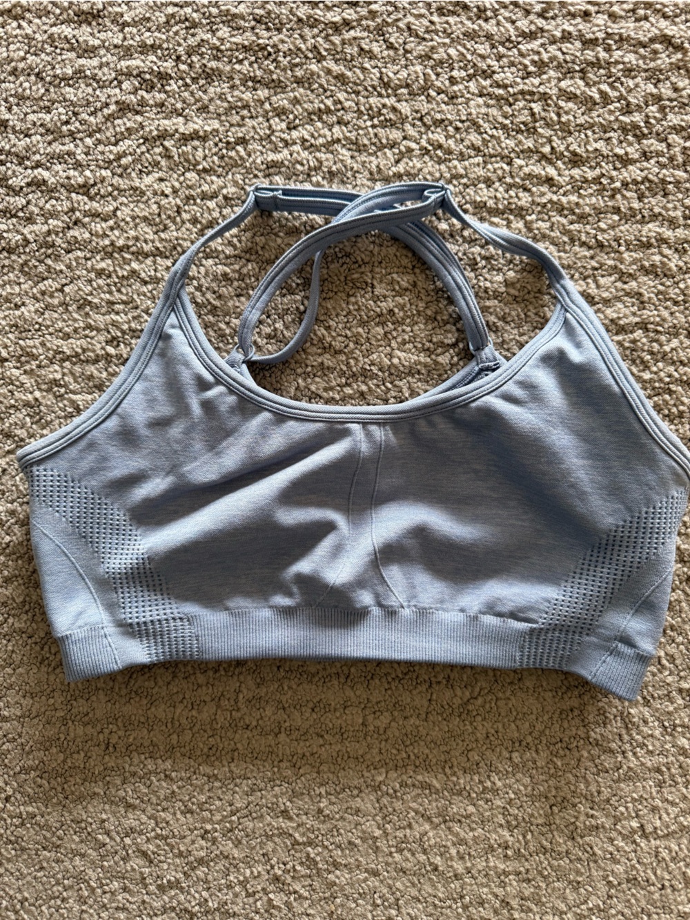 AYBL Blue Seamless Sports Bra Top